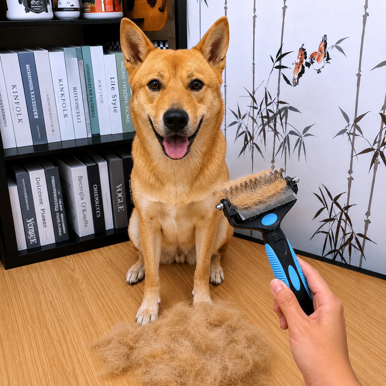 ChillNest Grooming Rake — 3-in-1 Detangling & Deshedding Comb for Dogs & Cats
